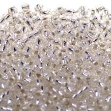 Preciosa Seed Beads 8/0 - Silver Lined Crystal - 20g