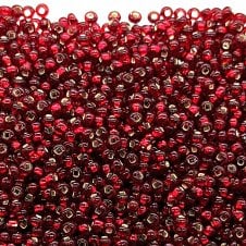 Preciosa Seed Beads 8/0 - Silver Lined Garnet - 20g