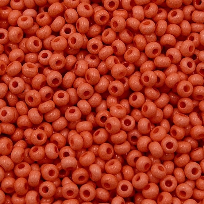 Preciosa Seed Beads 8/0 - Solgel Opaque Pink Coral - 20g