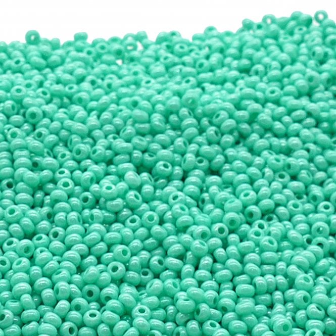  Seed Beads 8/0 - Terra Intensive Dyed Green - 20g