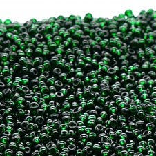 Preciosa Seed Beads 8/0 - Transparent Dark Green - 20g