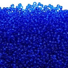 Preciosa Seed Beads 8/0 - Transparent Sapphire - 20g