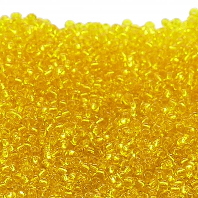  Seed Beads 8/0 - Transparent Yellow - 20g
