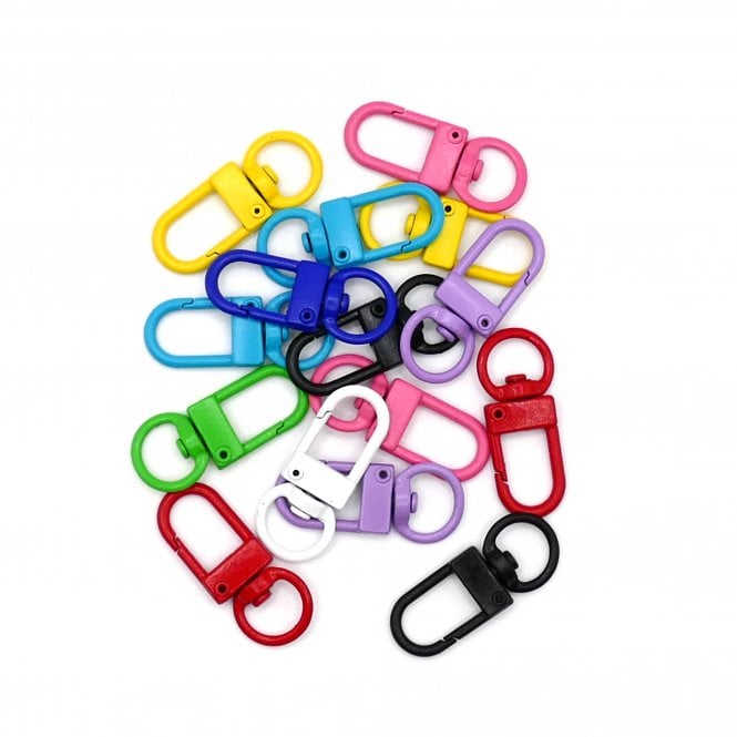Push-Gate Swivel Clasp 33x12mm - Multi - 5pc