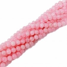 Rose Quartz Round Semi Precious Stones 8mm - 39cm String