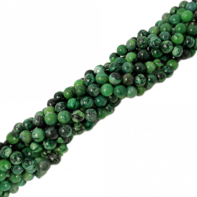 Ruby Zoisite Round Semi Precious Stones 4mm - 39cm String