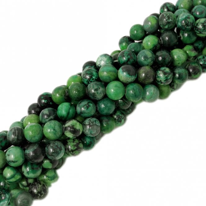 Ruby Zoisite Round Semi Precious Stones 8mm - 39cm String