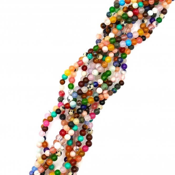 Semi-Precious Mix Round 6mm - 1 String (approx 62 beads)