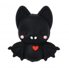 Silicone Bat Beads 30mm - Black - 1pc