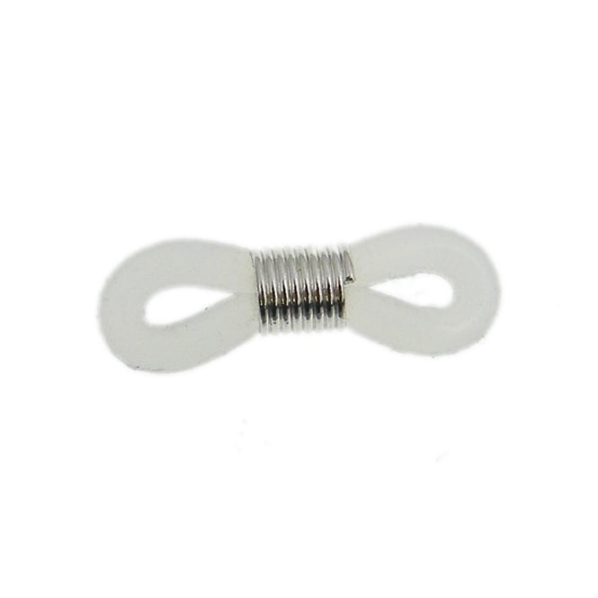 Spectacle/Eyeglass Holders, Rubber Loops - Clear - 10pcs