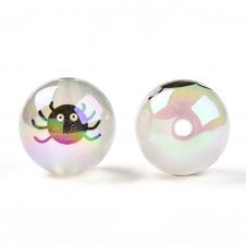 Spider Beads UV Acrylic 16mm - Iridescent - 5pcs