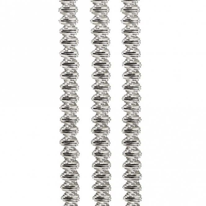 Spiralled Boullion Wire -  Silver Plated - 1pk