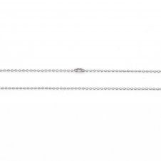 Stainless Steel Ball Chain Necklace 1.4mm - Silver Tone - 24 inches