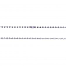 Stainless Steel Ball Chain Necklace 2.4mm - Silver Tone - 24 inches