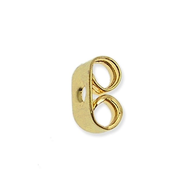 Standard Earring Scroll 5x3mm - Gold Plated - 50pcs