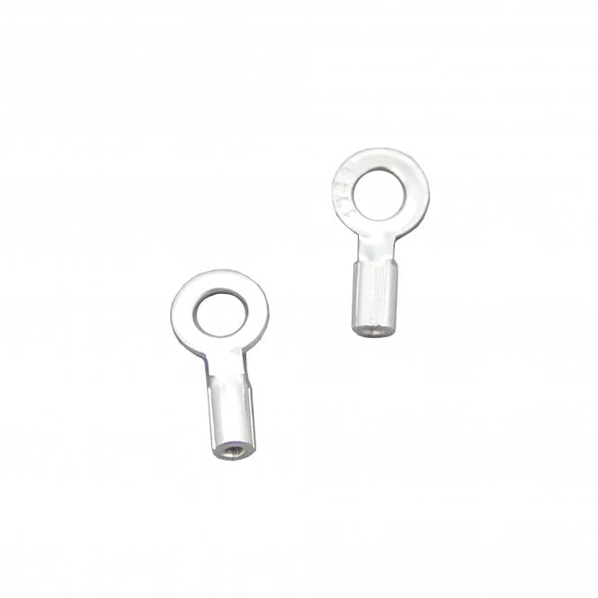 Sterling Silver - 0.5mm (Inner Diameter) Crimp End with Loop - 2pcs