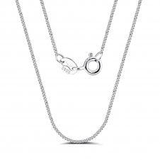 Sterling Silver - 16" Fine Curb Chain Necklace