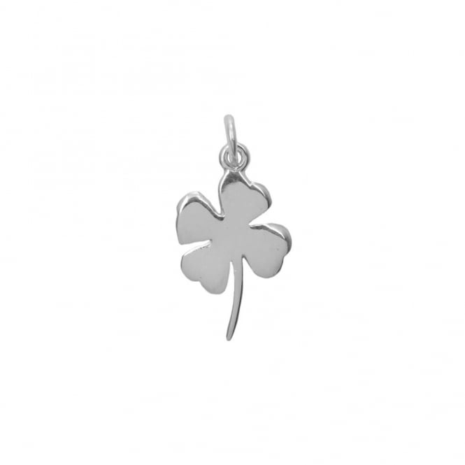 Sterling Silver - 20x12mm Four Leaf Clover Charm - 1pc