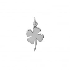 Sterling Silver - 20x12mm Four Leaf Clover Charm - 1pc