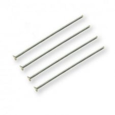 Sterling Silver - 25mm Headpin Findings - 2pcs