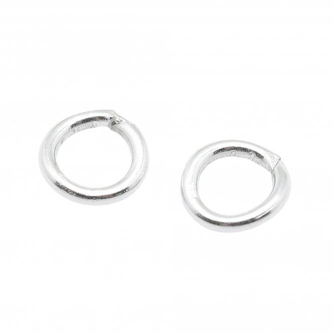 Sterling Silver - 4mm Closed Jump Rings - 5pcs