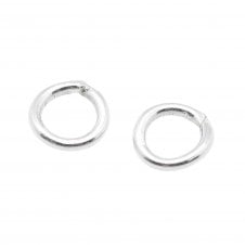 Sterling Silver - 4mm Closed Jump Rings - 5pcs