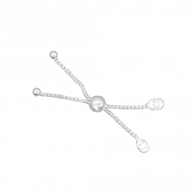 Sterling Silver - 50mm Adjustable Ball Slider Chain End - 1pcs