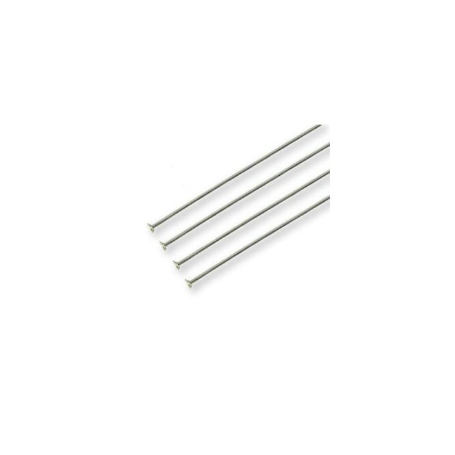 Sterling Silver - 50mm Headpin Findings - 2pcs