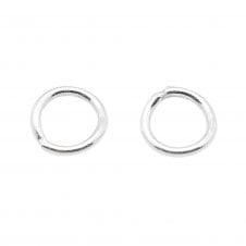 Sterling Silver - 5mm Closed Jump Rings - 5pcs