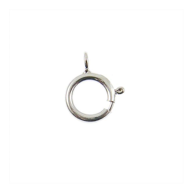 Sterling Silver - 6mm Bolt Ring Clasp With 3mm Open Ring - 2pcs