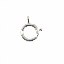 Sterling Silver - 6mm Bolt Ring Clasp With 3mm Open Ring - 2pcs
