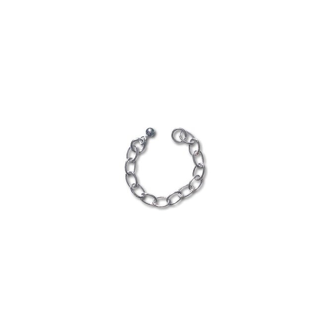 Sterling Silver - Extension Chain with Ball End - 1pc
