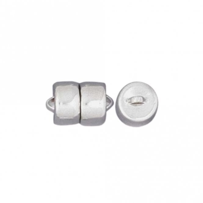 Superior Hold - 7.5x12.5mm Magnetic Clasp - Silver Plated - 1pc
