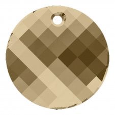 Swarovski 6621 - Twist Pendant 28mm - Golden Shadow - 1pk