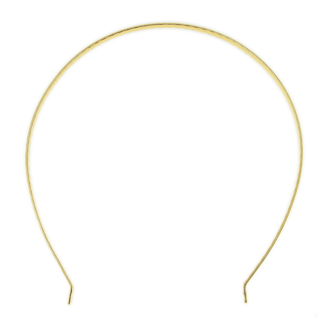Tiara Band, U-Shaped - Gold Plated