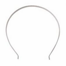 Tiara Band, U-Shaped - Silver Plated - 1pk
