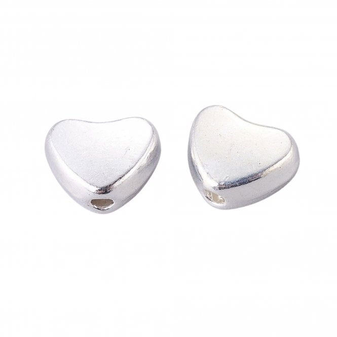 Tibetan Style Beads Mini Heart 6mm - Antique Silver Plated - 20pcs
