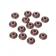 Tibetan Style Beads Rondelle 7x4mm - Antique Copper Plated - 20pcs