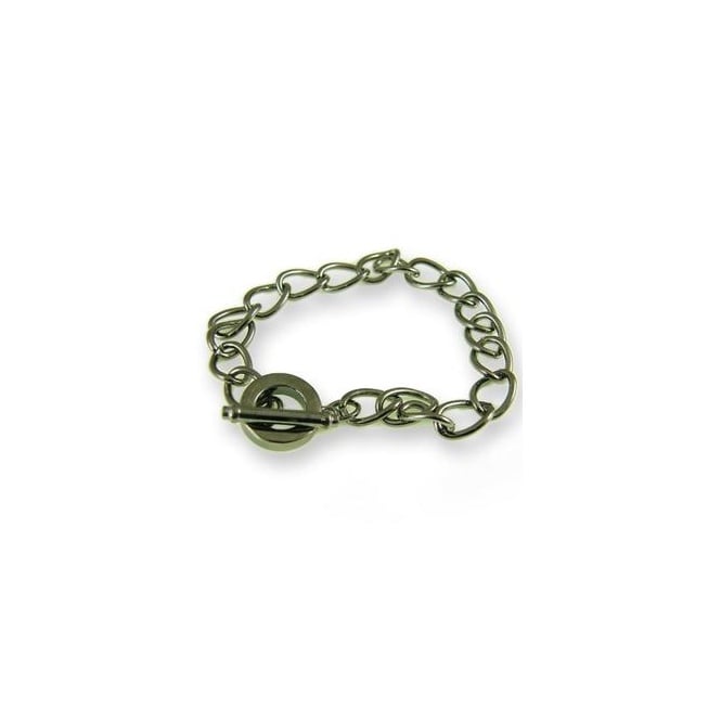 Toggle Charm Bracelet - Black Plated - 1pk