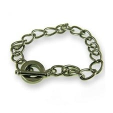 Toggle Charm Bracelet - Black Plated - 1pk