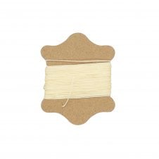 Waxed Nylon Cord 0.45mm - Cream - 20m