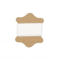 Waxed Nylon Cord 0.45mm - White - 20m