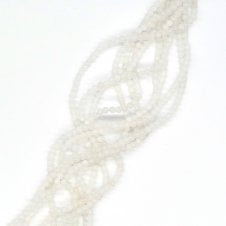 White Jade Semi Precious Stones 4mm - 39cm String