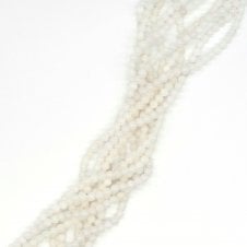 White Jade Semi Precious Stones 6mm - 39cm String