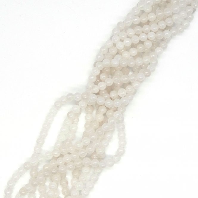 White Jade Semi Precious Stones 8mm - 39cm String